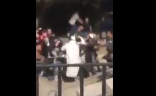 Видео: драка ортодоксов с "меньшинствами" у Шхемских ворот