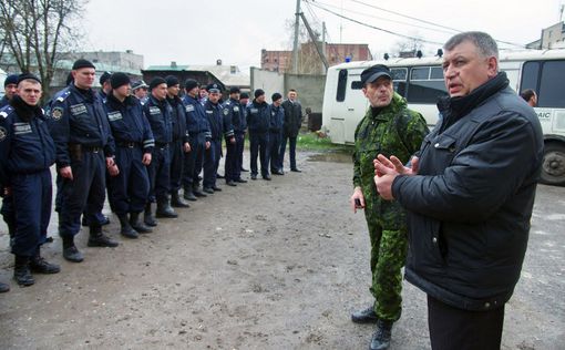 Захват милиции в Горловке под руководством подполковника РФ