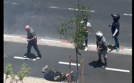 Видео ликвидации террориста в Тель-Авиве
