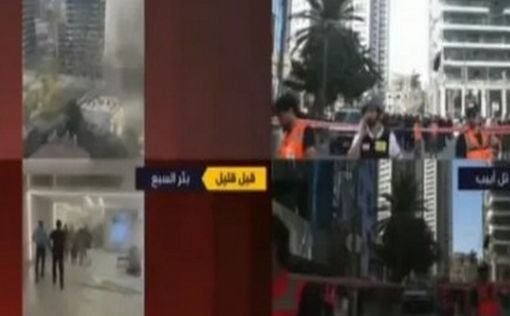 Al-Jazeera вела прямую трансляцию с места падений ракет