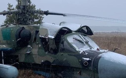В киевской области упал российский штурмовой вертолет Ка-52