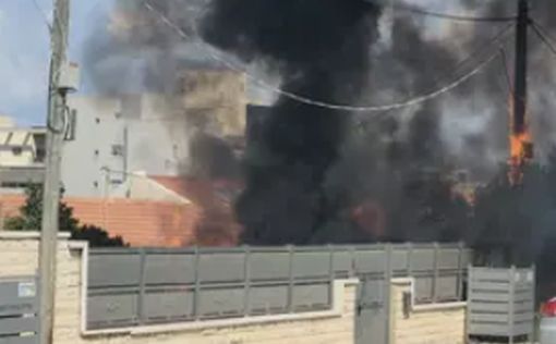 Прямое попадание в Сдероте: вспыхнул пожар