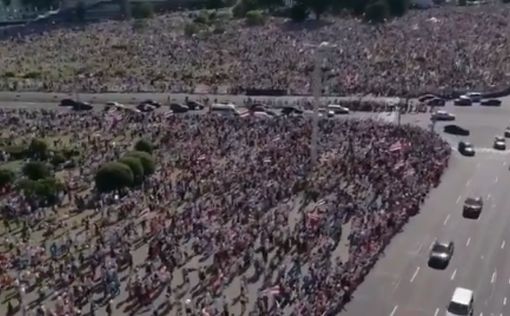 Видео: около 200 тыс. протестующих против Лукашенко в Минске