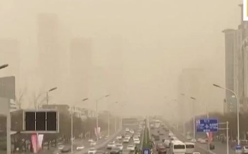 Мощная песчаная буря накрыла Японию и Южную Корею