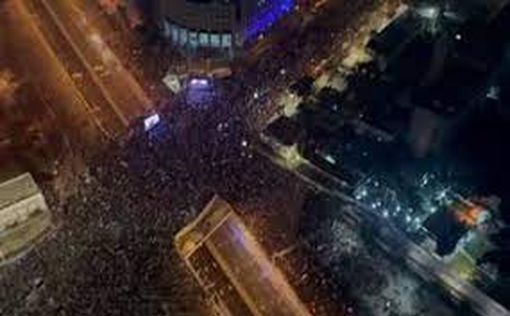 Организаторы: в Тель-Авиве протестуют около 72 тысяч демонстрантов