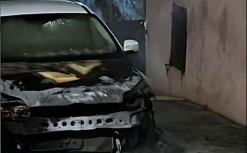 Поселенцы подожгли машину в арабской деревне Раммун