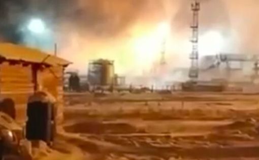 Сильный пожар на нефтегазоконденсатном месторождении в Иркутской области
