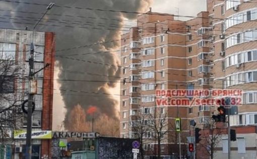 В Брянске горят гражданская и военная нефтебазы, рвутся артиллерийские склады