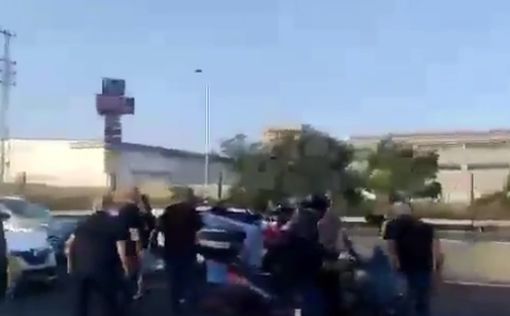 Шоссе № 5 перекрыто для движения после акции протеста
